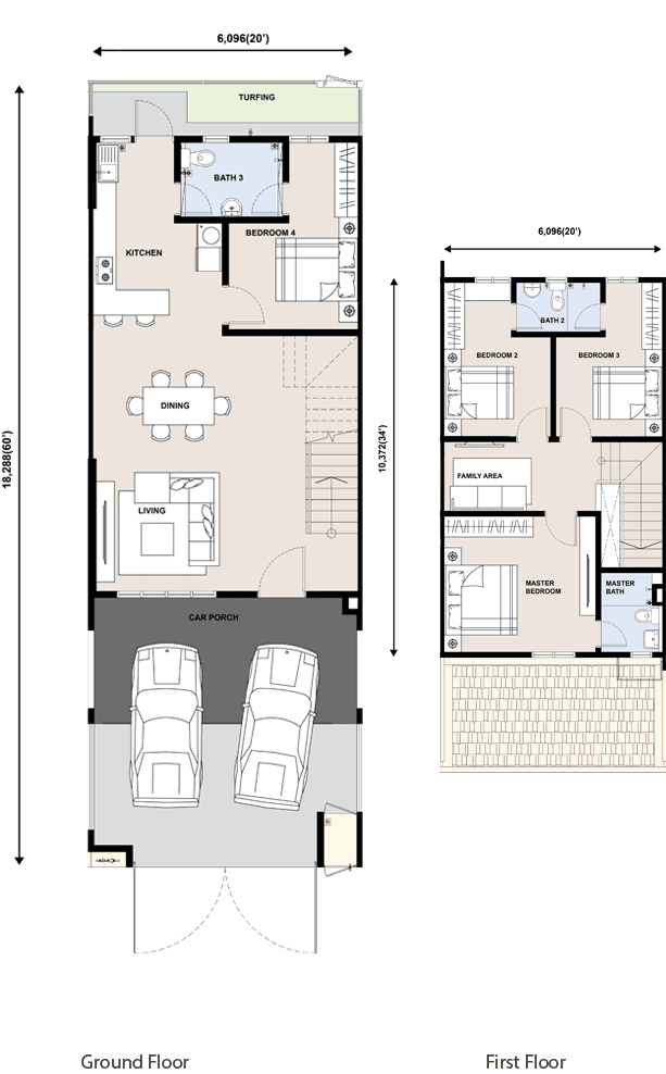 Astradia floor plan, 1,555 sq ft, 4 bedrooms